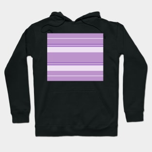 Strips - purple and white. Hoodie